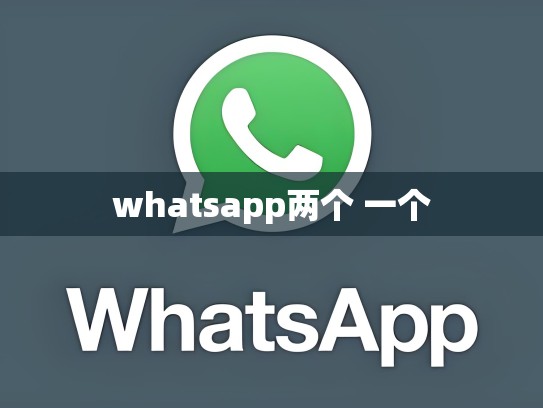 whatsapp两个 一个