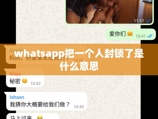 whatsapp把一个人封锁了是什么意思