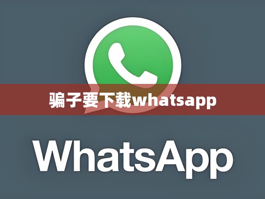 骗子要下载whatsapp