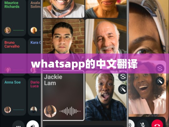 whatsapp的中文翻译