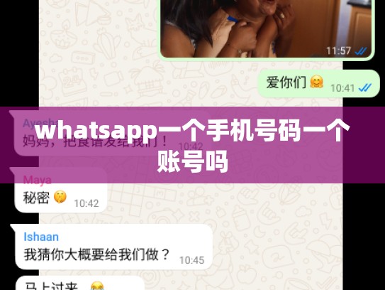 whatsapp一个手机号码一个账号吗