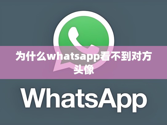 为什么whatsapp看不到对方头像