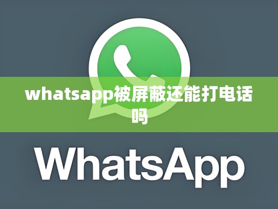 whatsapp被屏蔽还能打电话吗