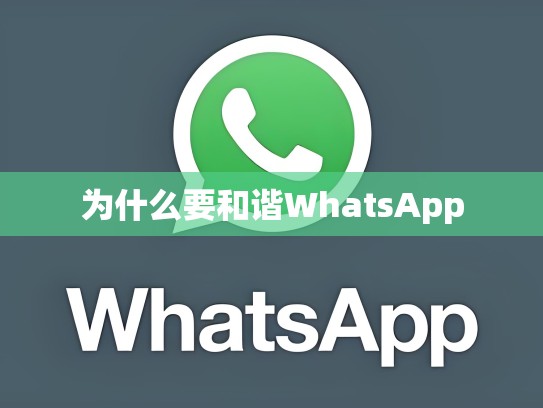 为什么要和谐WhatsApp