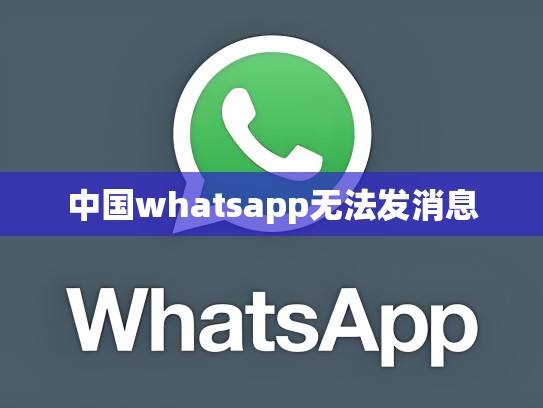 中国whatsapp无法发消息