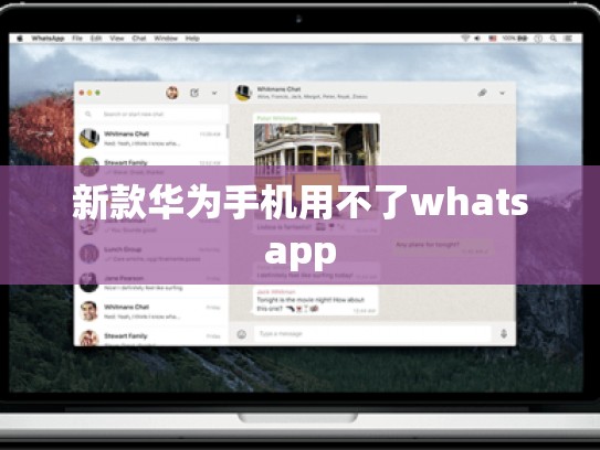 新款华为手机用不了whatsapp