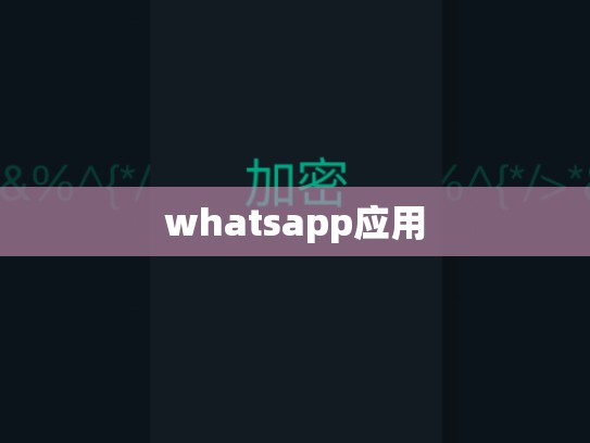 whatsapp应用