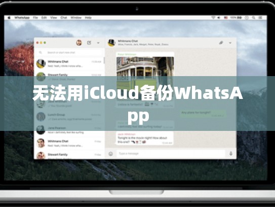 无法用iCloud备份WhatsApp