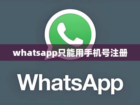 whatsapp只能用手机号注册