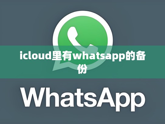 icloud里有whatsapp的备份