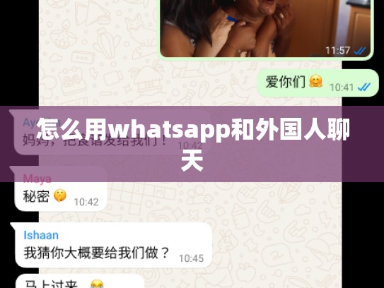 怎么用whatsapp和外国人聊天