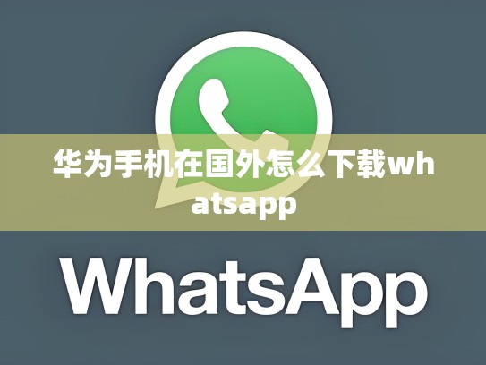 华为手机在国外怎么下载whatsapp