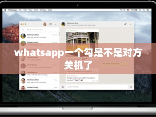 whatsapp一个勾是不是对方关机了