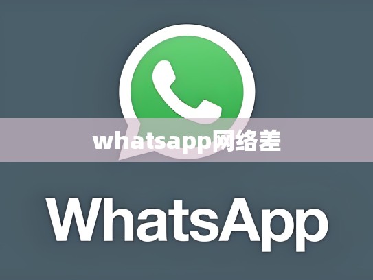 whatsapp网络差