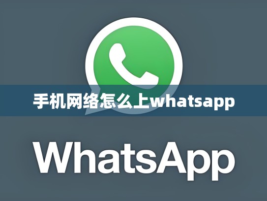 手机网络怎么上whatsapp