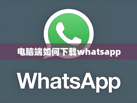电脑端如何下载whatsapp