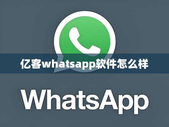 亿客whatsapp软件怎么样