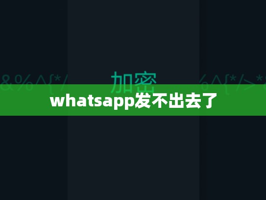 whatsapp发不出去了