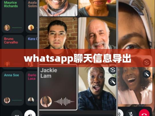 whatsapp聊天信息导出