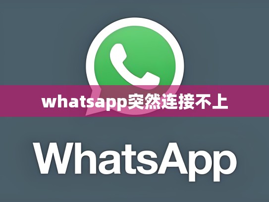 whatsapp突然连接不上