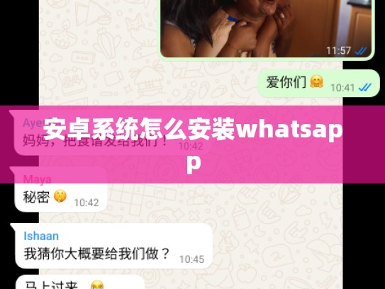 安卓系统怎么安装whatsapp