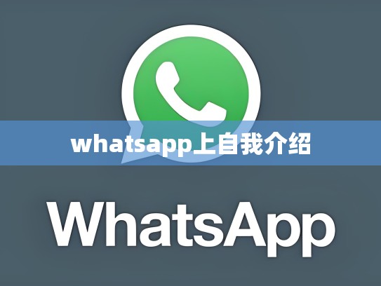 whatsapp上自我介绍