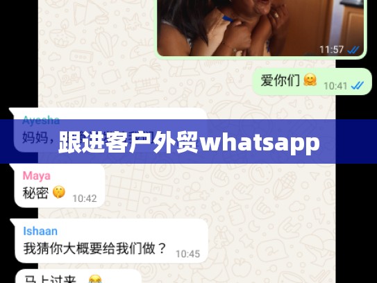 跟进客户外贸whatsapp