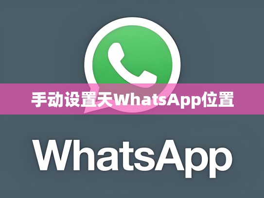 手动设置天WhatsApp位置