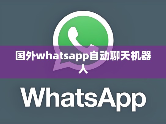 国外whatsapp自动聊天机器人