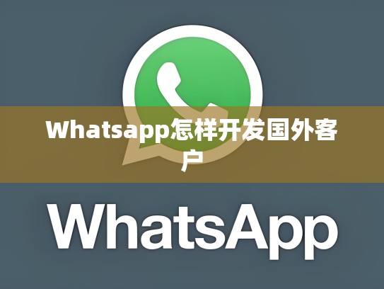 Whatsapp怎样开发国外客户