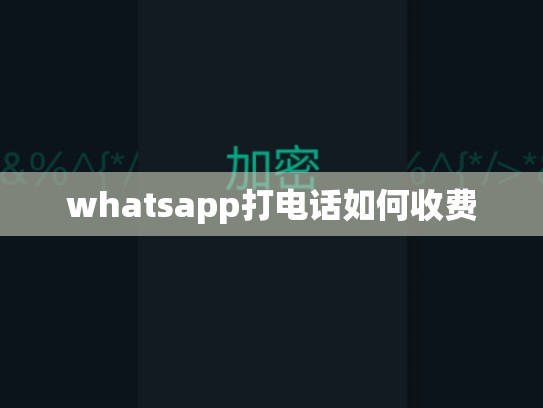 whatsapp打电话如何收费