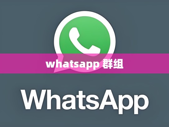 whatsapp 群组