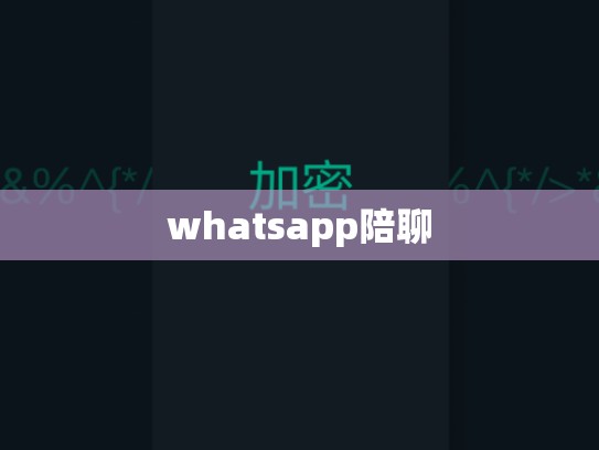 whatsapp陪聊