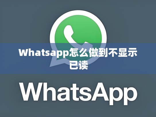 Whatsapp怎么做到不显示已读