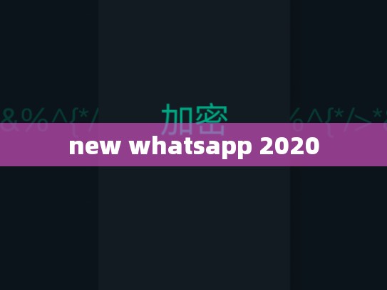 new whatsapp 2020