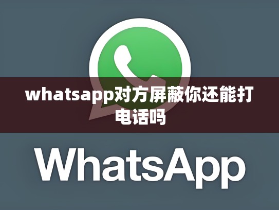 whatsapp对方屏蔽你还能打电话吗