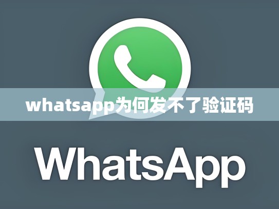 whatsapp为何发不了验证码