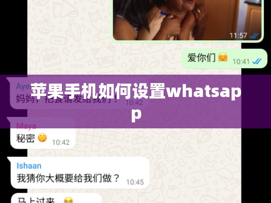 苹果手机如何设置whatsapp