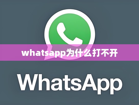 whatsapp为什么打不开
