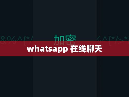 whatsapp 在线聊天