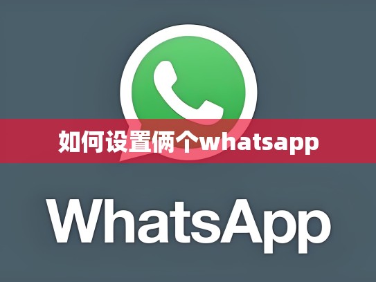 如何设置俩个whatsapp