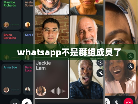 whatsapp不是群组成员了