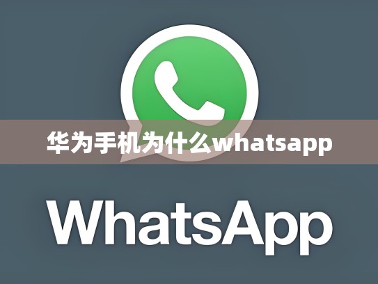 华为手机为什么whatsapp