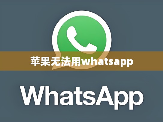 苹果无法用whatsapp