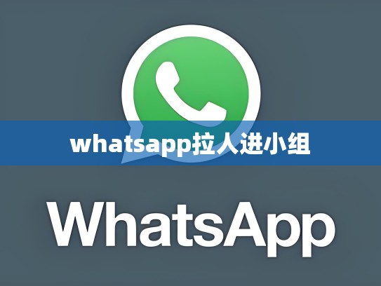 whatsapp拉人进小组