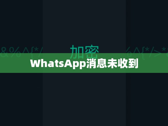 WhatsApp消息未收到