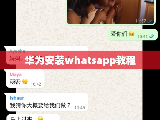 华为安装whatsapp教程