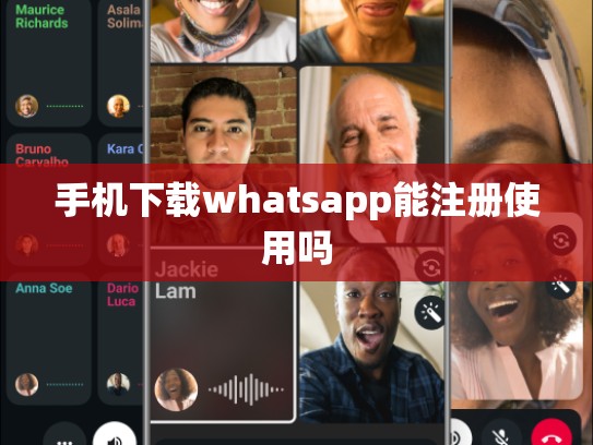 手机下载whatsapp能注册使用吗
