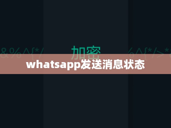 whatsapp发送消息状态