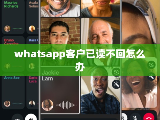 whatsapp客户已读不回怎么办